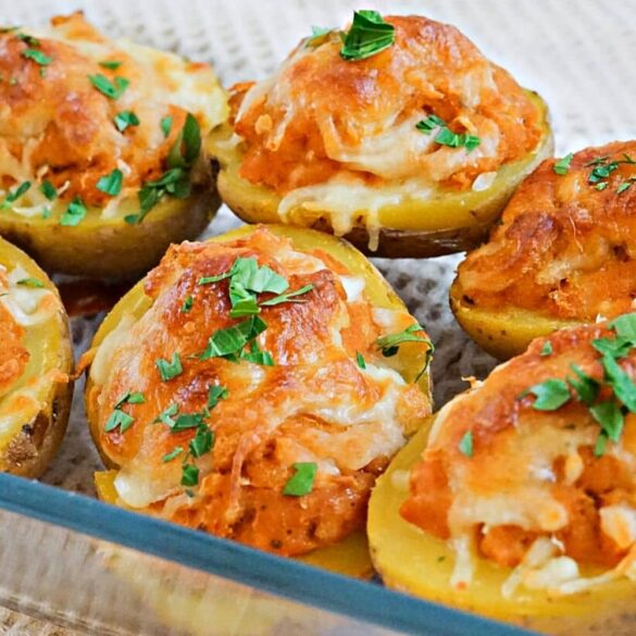 Ofenkartoffeln mit Thunfisch und Käse