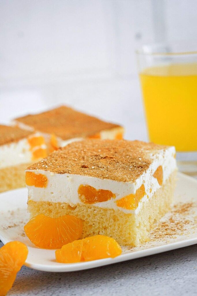Fantakuchen Mit Schmand Und Mandarinen Klassisch Vom Blech Fantakuchen Mit Schmand Und Mandarinen Klassisch Vom Blech