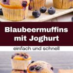 Saftige Blaubeermuffins mit Joghurt